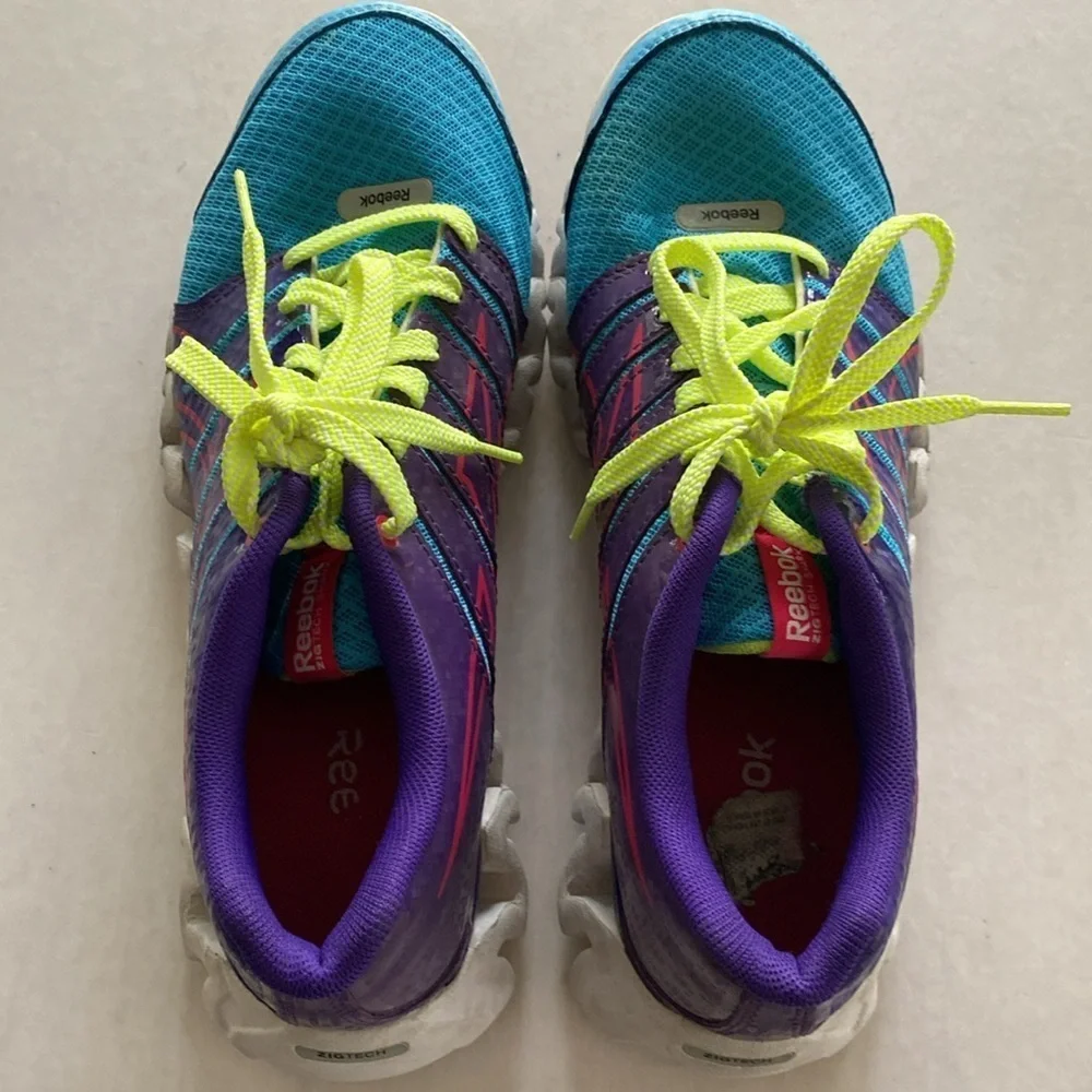 Reebok ZigTech Purple and Blue Sneakers Size 7 Men’s or 8.5 Women’s